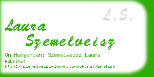 laura szemelveisz business card